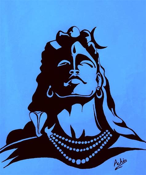 Mahadev | Buddhist art drawing, Nature art drawings, Hand painting art