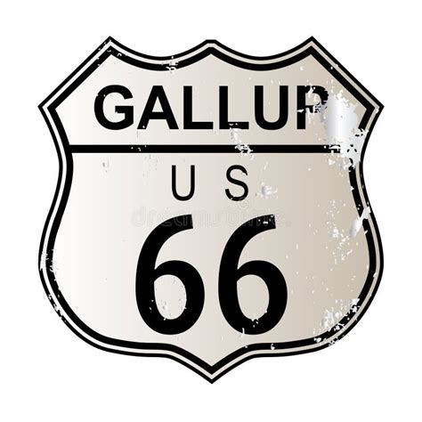 Gallup Route 66 ilustración del vector. Ilustración de galopar - 117245641