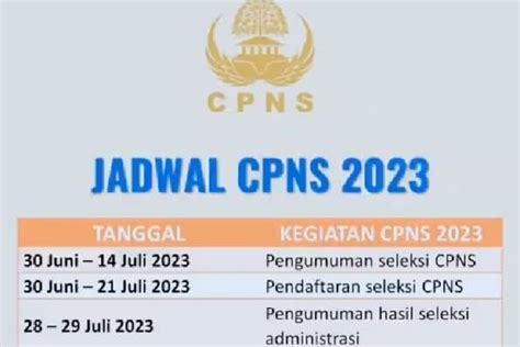 JADWAL DAN SYARAT SELEKSI PPPK CPNS PROVINSI KABUPATEN KOTA KEMENTERIAN ...