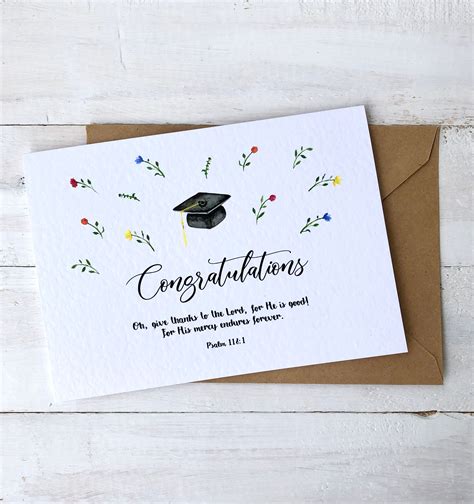 Graduation Card Christian Graduation Card Graduation | Etsy