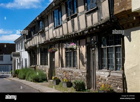 Old buildings in village of Cerne Abbas, Dorset,England Stock Photo - Alamy