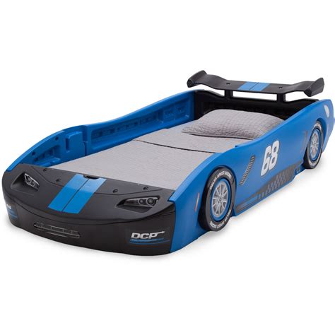 Delta Children Turbo Race Car Twin Bed, Blue - Walmart.com