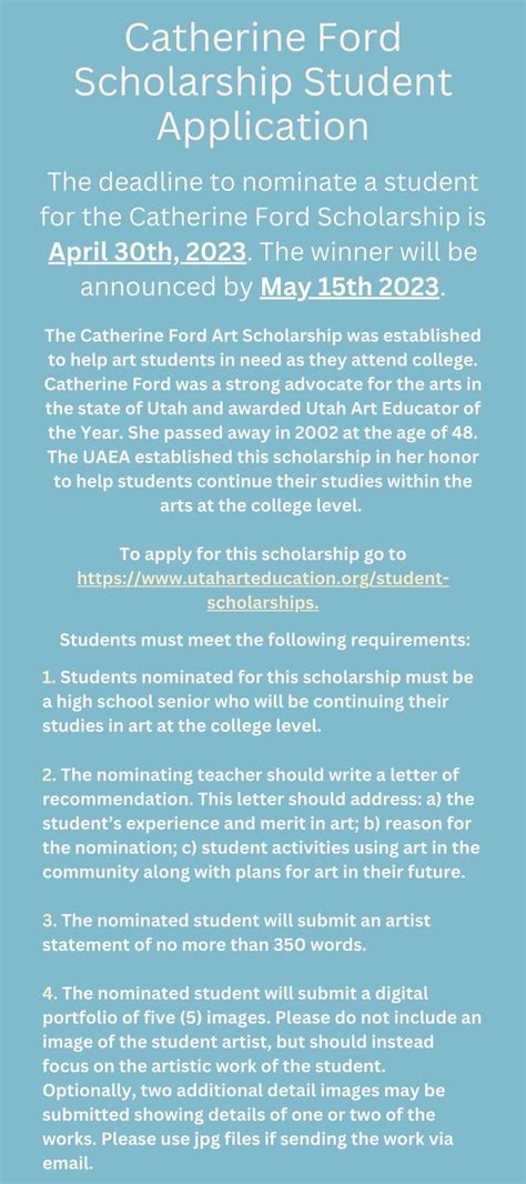 Student Scholarships — Utah Art Educators Association