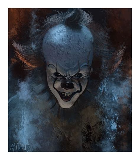 markchilly: “Pennywise, digital sketch ” | Pennywise the dancing clown ...