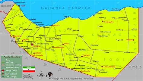 Somaliland Regions Map | Xarbi