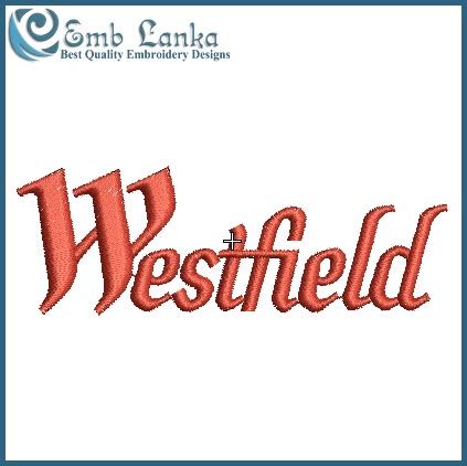 Westfield Logo Embroidery Design - Emblanka