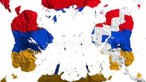 Scattered Nagorno Karabakh Flag Stock Illustration - Illustration of ...