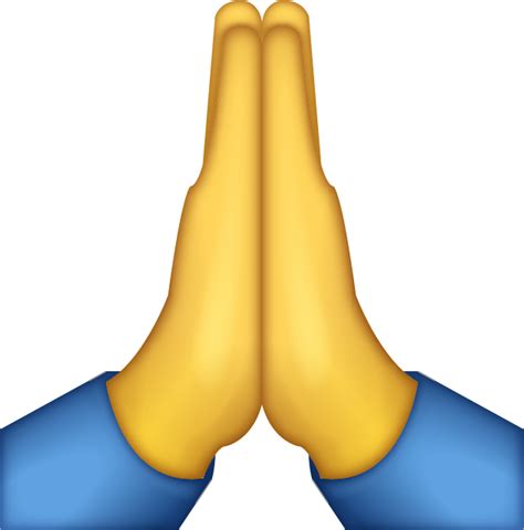 Pray Hands Emoji Png Free Transparent Clipart Clipartkey | Images and ...