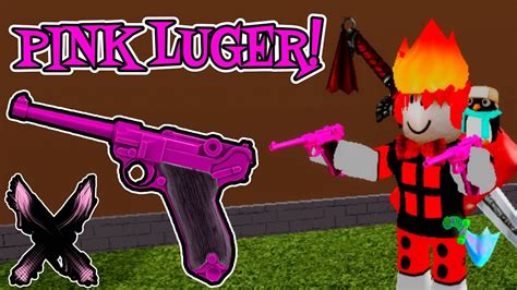 OMG I GOT THE NEW PINK LUGER! *SUPER RARE!!!!* | Murder Mystery X - YouTube