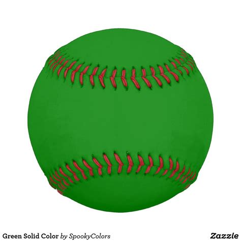 Green Solid Color Baseball | Zazzle | Solid color, Color, Green