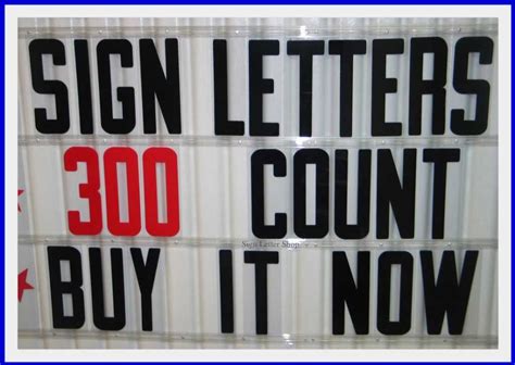 8 inch Flexible Plastic Outdoor Portable Marquee Sign Letters | eBay