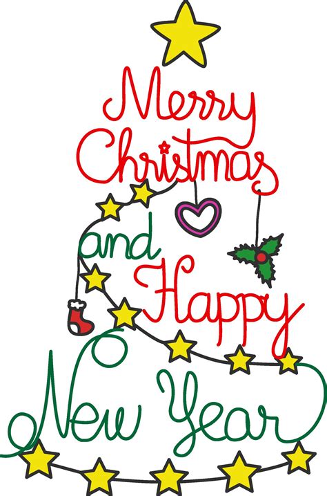 Free Clipart Merry Christmas And Happy New Year | Free download on ClipArtMag