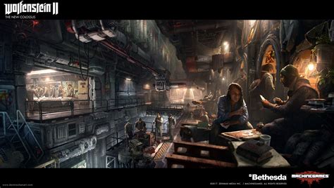 Dennis Chan - Wolfenstein 2: the New Colossus Concept art