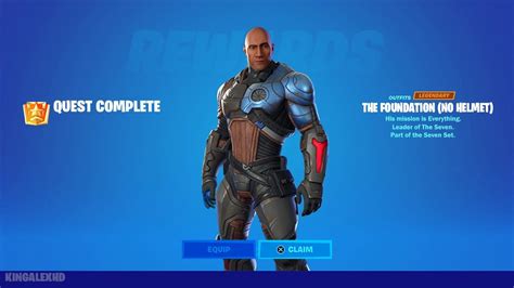 How To Get The Foundation No Helmet Style FREE In Fortnite! (Unlocked Dwayne Johnson Skin) - YouTube