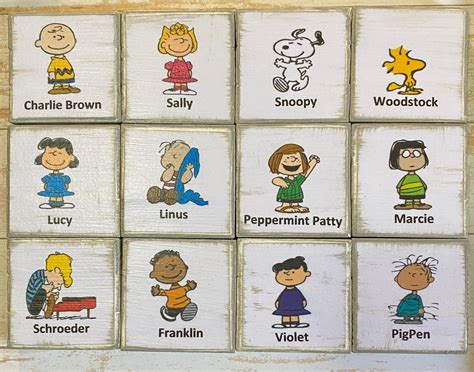 Snoopy Characters Names And Pictures