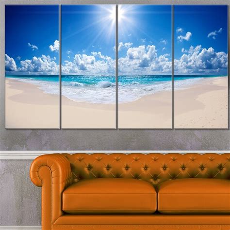 DesignArt Beautiful Tropical Beach Panorama On Canvas Print | Wayfair