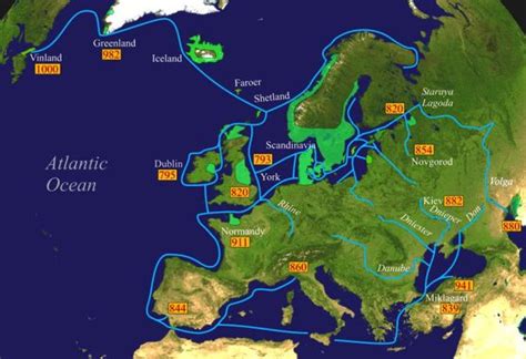 Viking Territory Map | NCM Vikings Territory Map | Viking facts, Viking age, Viking history