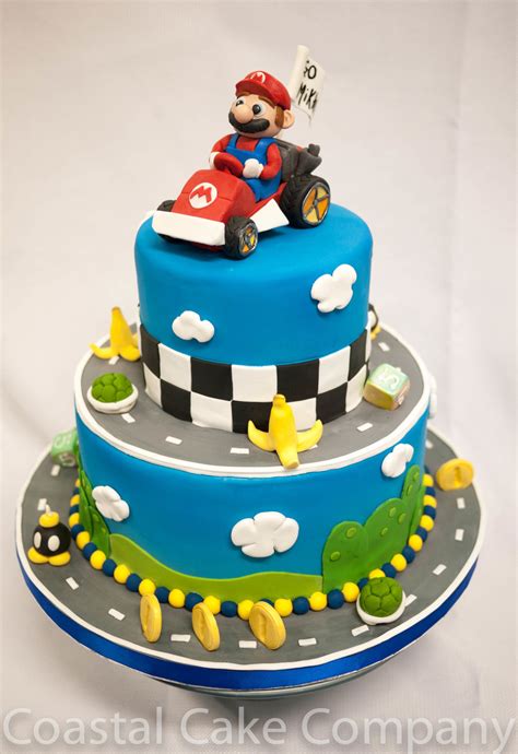 Mario Kart Themed Birthday Cake - CakeCentral.com