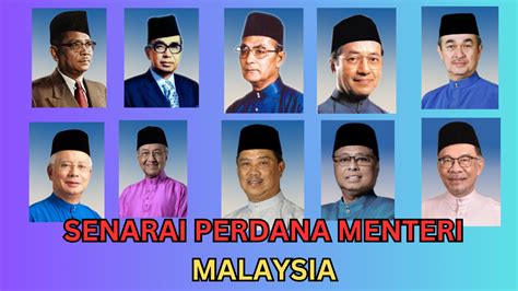 Senarai Perdana Menteri Malaysia (dulu hingga kini) - Info Pelajar