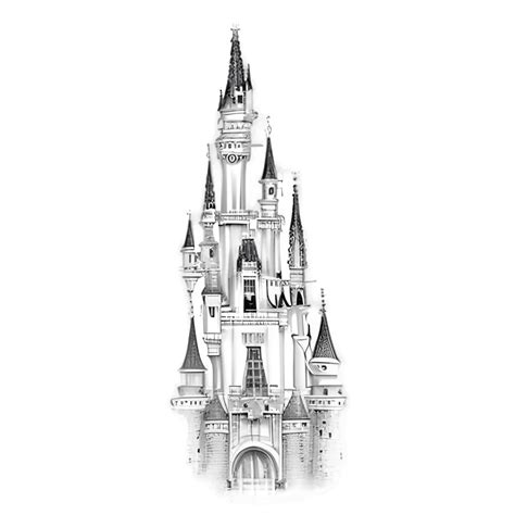 Disneyland Cinderella Castle at Night · Creative Fabrica