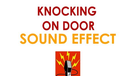 Knocking on Door Sound Effect - YouTube