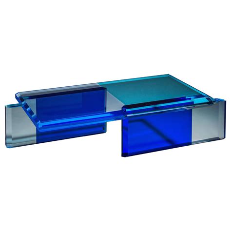 Beautiful Unique Blue Coffee Table by Charly Bounan at 1stDibs | unique coffee tables, blue ...