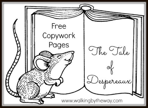 FREE Copywork Pages for The Tale of Despereaux