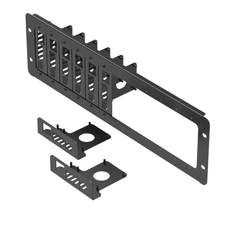 Buy UCTRONICS 19 inch 3U Rack for Raspberry Pi 4, with 8 ing Plates, Extendable to Support 12 ...