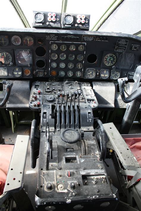 B-36 - Cockpit, close up on center console - a photo on Flickriver