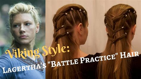 Vikings Style: Lagertha's "Battle Practice" Hair - YouTube