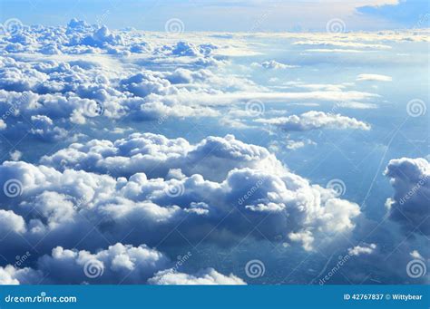 Clouds on Sky from Plane View Stock Image - Image of beauty, cumulus: 42767837