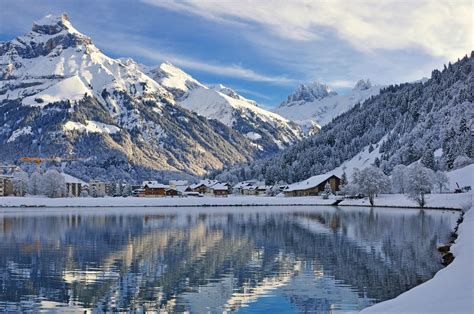 Engelberg, Switzerland, Mountains, Winter HD wallpaper | Wallpaper Flare