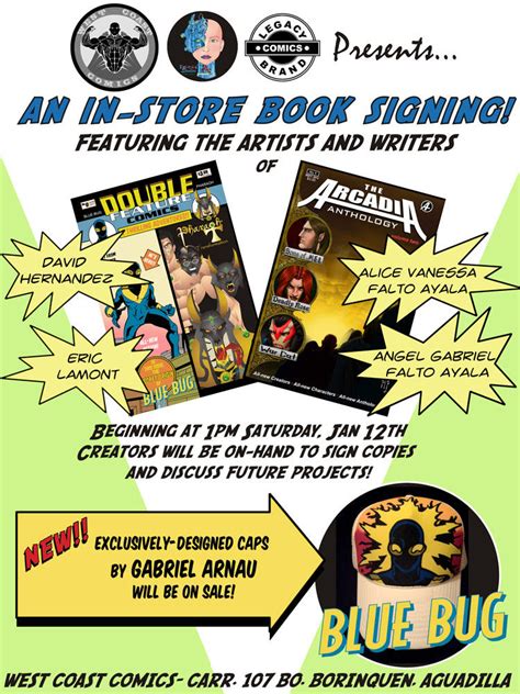 In-Store Book Signing Ad by LegacyHeroComics on DeviantArt