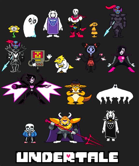 Undertale Colored Battle Sprites : r/Undertale