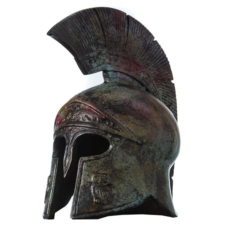 Ancient Greek Helmet Bronze Museum Replica Vintage Athena Battle ...