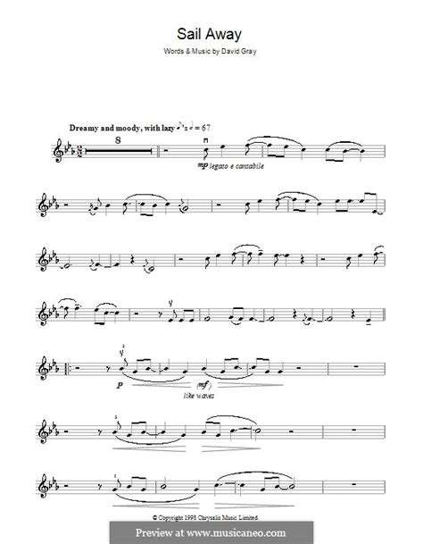 Sail Away by D. Gray - sheet music on MusicaNeo