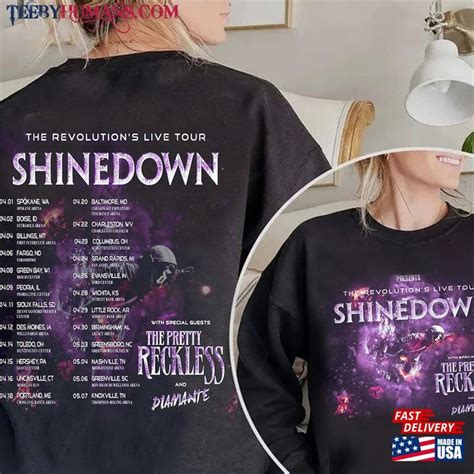 Shinedown Band The Revolutions Live 2023 Shirt Tour T-Shirt Sweatshirt - TeebyHumans