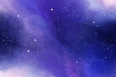 Free Vector | Violet watercolor galaxy background