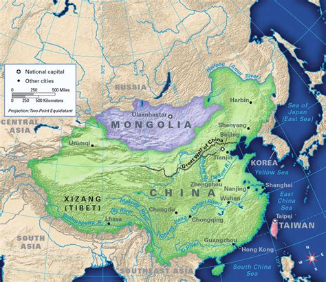 Physical Map Of China Mongolia And Taiwan - Emelda Modestine