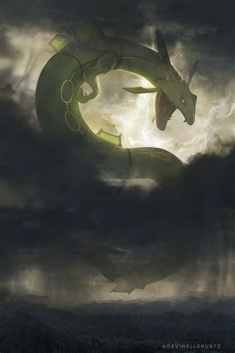 I painted Rayquaza as a titan (OC) : r/pokemon