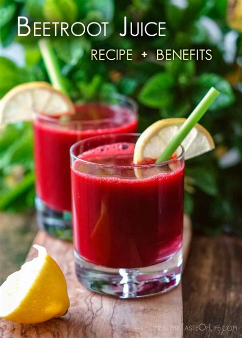 Beetroot Juice Recipe (2 Ways) + Best Combinations | Healthy Taste Of Life