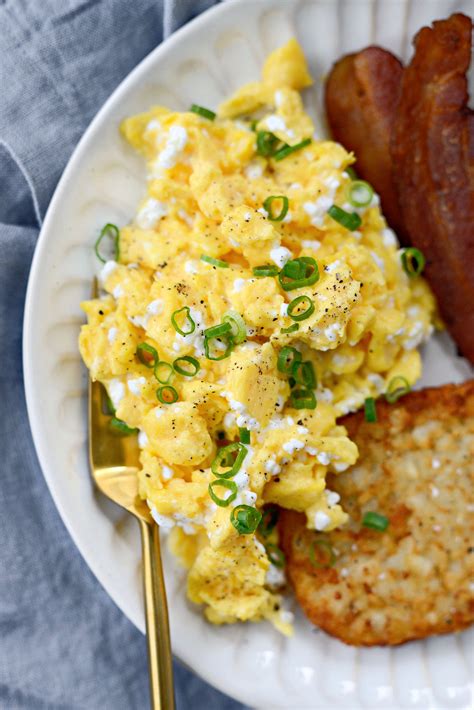 Scrambled Eggs with Cottage Cheese - Simply Scratch