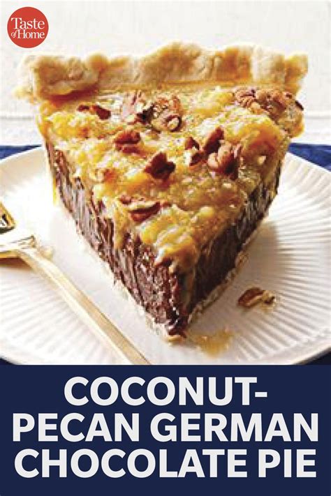 Coconut-Pecan German Chocolate Pie Recipe