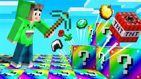 *RAINBOW* LUCKY BLOCK WORLD In MINECRAFT! (Surprise) - YouTube