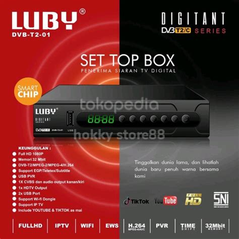 Jual Set Top Box Tv Digital Luby DVB T2-01 / Receiver Siaran Digital ...