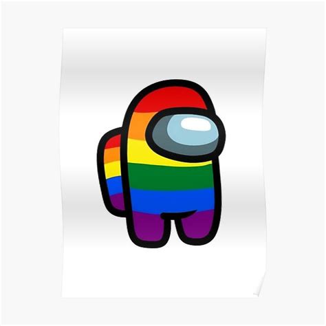 Among Us Rainbow Posters | Redbubble