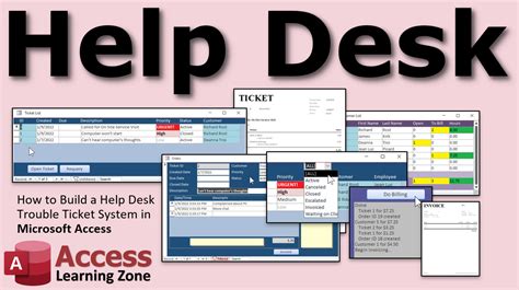 Microsoft Access Help Desk Template