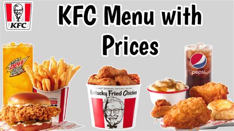 KFC Menu with Prices 2025 USA [UPDATED]