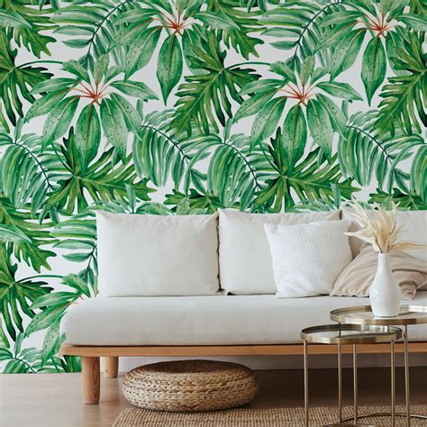 Banana Leaf Wallpaper | Moonwallstickers.com