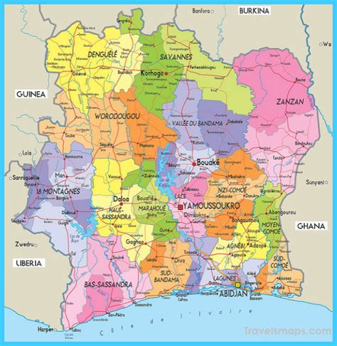 Map of Abidjan - TravelsMaps.Com